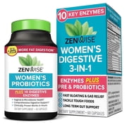 Zenwise Probiotics for Women, Probiotics + Digestive Enzymes for Vaginal Health, Daily Bloating Relief, and Gut Flora Health-60 CT