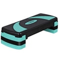thumbnail image 1 of Zeny 30" Aerobic Stepper Adjust 4"-6"-8" Indoor Cardio Step Fitness Exercise With Risers Blue-Green, 1 of 8