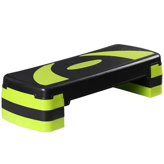 ZENY 30" Aerobic Stepper Platform, Adjustable 4"- 6"- 8" Step Deck with Risers, 550 lbs Heavy Duty Non-Slip Bench for Home Gym Cardio, Yellow
