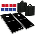 thumbnail image 1 of Zeny 4' x 2' Alumiunm Foldable Bean Bag Toss Cornhole Board Game Set Backyard Outdoor, 1 of 8