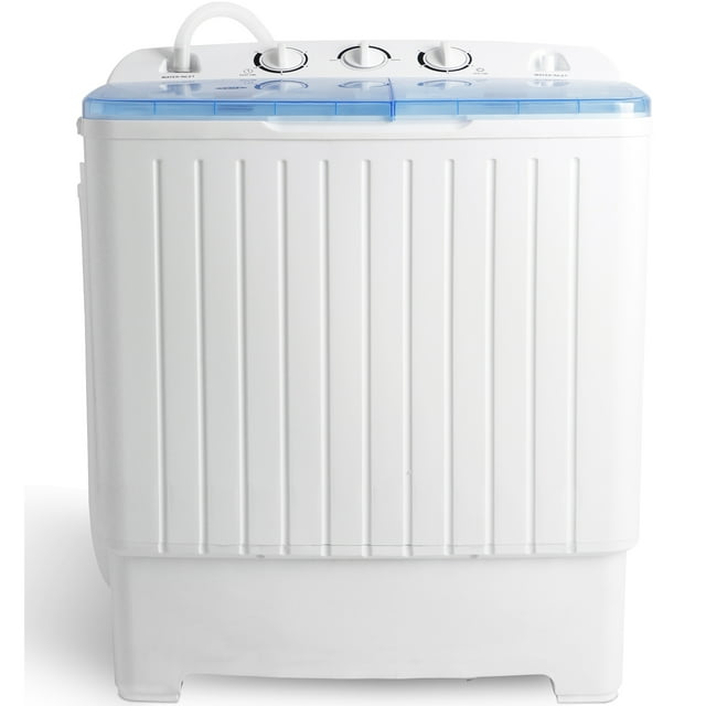 Zeny Portable Mini Twin Tub Washing Machine 17.6lbs Capacity, Wash