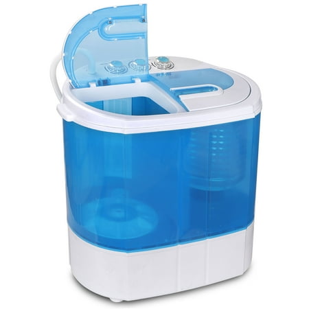 Zeny Portable Washing Machine - Mini Lightweight Twin Tub Wash&Spinner 10 lbs Gravity Drain Hose(Dual, 10lbs)
