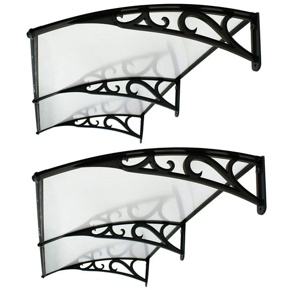 ZENY 40 x 80" Clear Polycarbonate RV Awnings, UV Resistant, 1 Piece