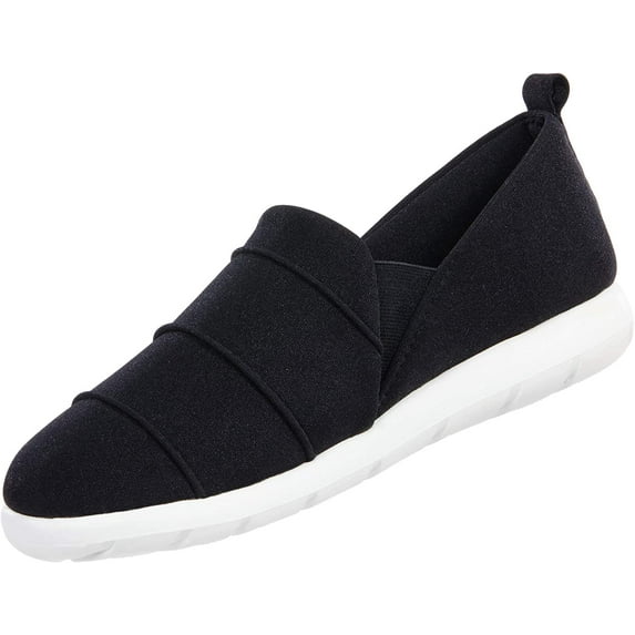Zenz From isotoner Women's Pintuck Closed Back Slip-ons Black