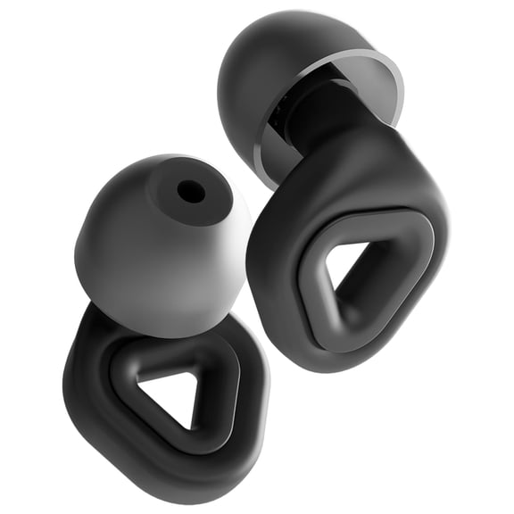 Zenz Ignite Pro Earplugs - 18dB Noise Reduction Ear Plugs for Concert, Music Festivals, DJs & Nightlife - Comfortable Fit with XS/S/M/L Eartips & Case + Seal for Extra Reduction (Matt Black)