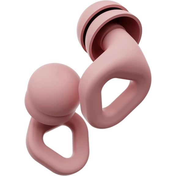 Zenz Unwind Pro Earplugs for Noise Reduction - Reusable Soft Silicone for Sleep, Travel, Yoga - 35dB Hearing Protection - Pink