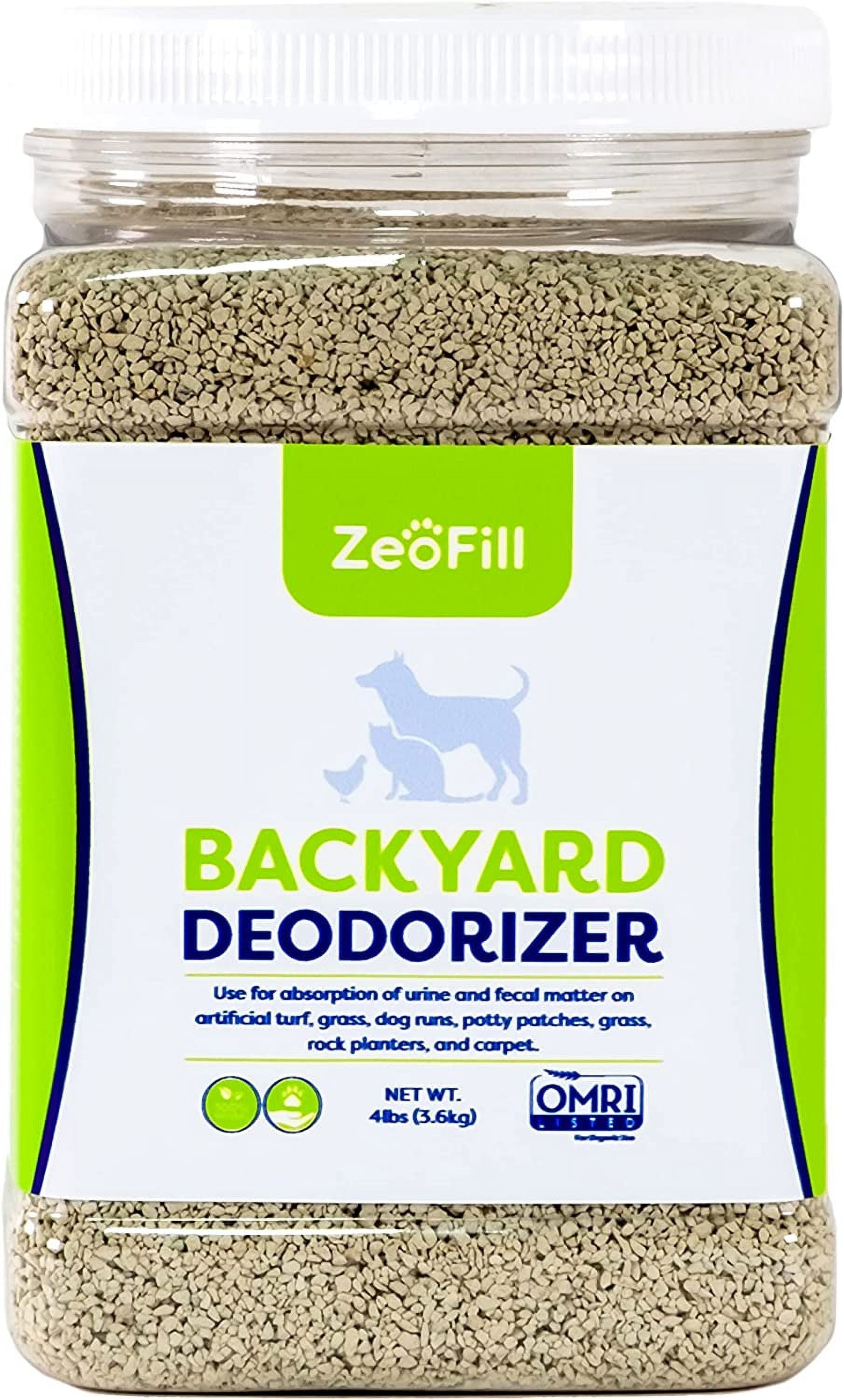 ZeoFill Backyard Deodorizer Eliminates Pet Urine Odors on Potty