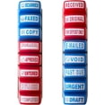 thumbnail image 1 of Zeokiar Self Inking Office Stamp Set for Approved Paid Completed Copy Faxed Scanned 16 PCS Stamps Busines Stamps Message Account Work Stamp, 1 of 9