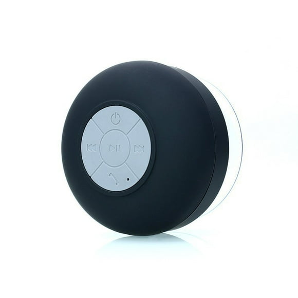 Zeokiar, Shower Speaker, IPX6 Waterproof Bluetooth Speaker, Loud HD Sound, Portable Wireless Speaker with Suction Cup & Sturdy Hook, Built-in Mic, for Shower, Pool, Beach, Black