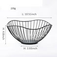 thumbnail image 1 of Metal Fruit Basket Iron Wire Fruit Basket Metal Fruit Vegetable Storage Bowl Round Storage Container Bowl Household Table Display Storage Baskets for Vegetables Snacks Eggs Bread, 1 of 8
