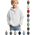 thumbnail image 1 of Zeophrasy Boy's Long Sleeve Pullover Hoodie Casual Sweatshirt with Pocket, 1 of 7