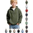 thumbnail image 1 of Zeophrasy Boy's Long Sleeve Pullover Hoodie Casual Sweatshirt with Pocket, 1 of 7