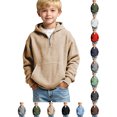 thumbnail image 1 of Zeophrasy Boy's Long Sleeve Pullover Hoodie Casual Sweatshirt with Pocket, 1 of 7