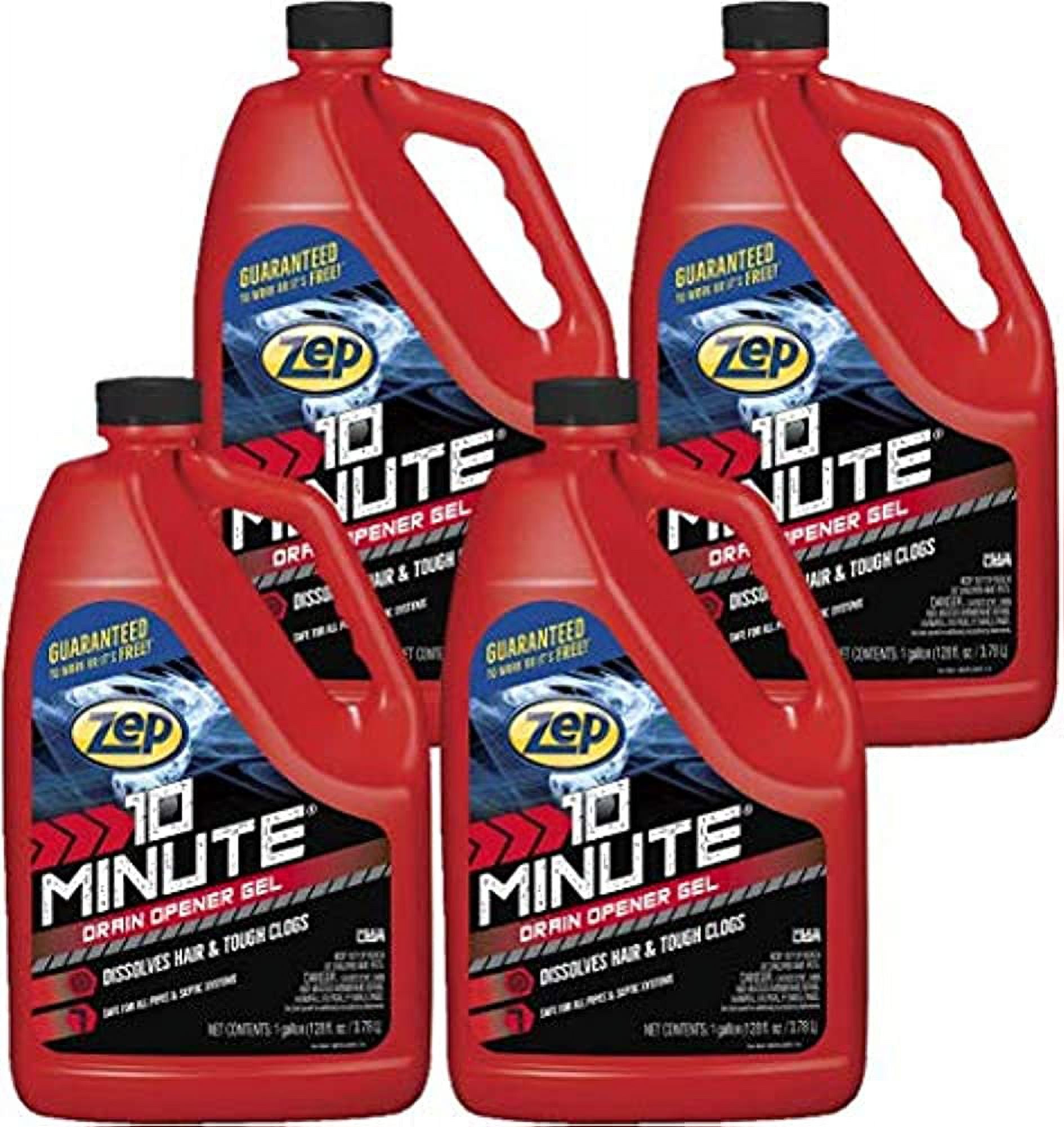Zep 10 Minute Drain Opener Gel 1 Gallon (Case of 4) ZHCR128NG
