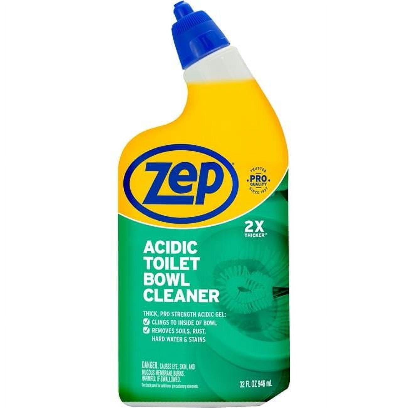 Zep Acidic Commercial Toilet Bowl Cleaner, Wintergreen, 32 fl oz