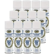 Zep 40 Non-Streaking Cleaner - 18 oz (Case of 12) 14401 - Heavy-Duty Foaming Action Aerosol Formulated for Non-Conductive Surfaces, Ideal for Cold Weather Conditions.