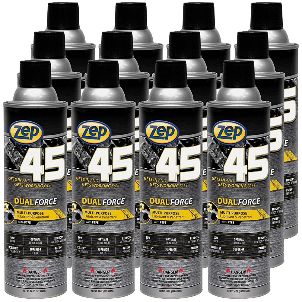 Zep 45 Dual Force Lubricant and Penetrant 14 Oz Aerosol 374301 (Case of ...