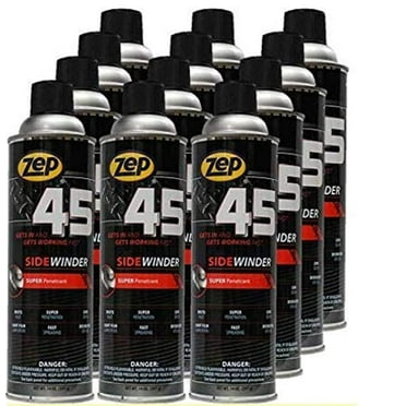 Zep 45 Sidewinder Super Penetrant - 14 oz (Case of 12) - B41801 - Penetrating Oil Aerosol, Great for Frozen and Corroded Parts, Dissolves Grease, Busts Rust