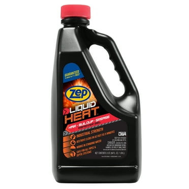 Zep 64 oz. Liquid Heat Gel Industrial Drain Opener and Hair Clog Remover