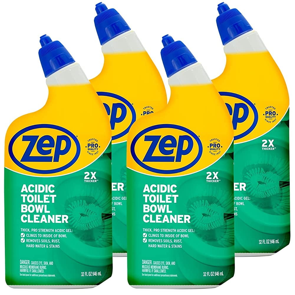 Zep Acidic Toilet Bowl Cleaner 32 Ounce ZUATBC32 2x Thicker