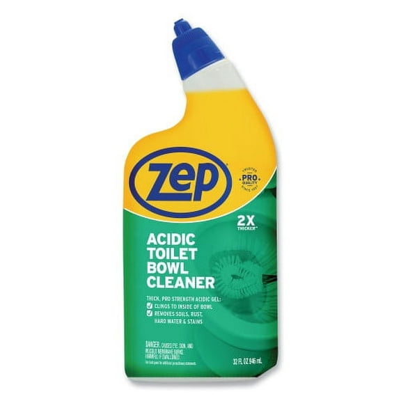 Zep Acidic Toilet Bowl Cleaner, Mint, 32 oz Bottle, Each