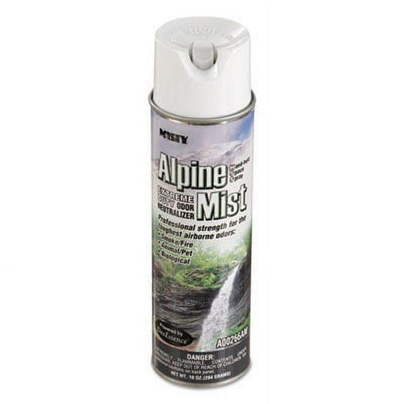Zep Air Freshener, Professional Strength Odor Control, Aerosol, Alpine Mist, 10 oz, 12 Count