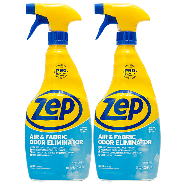 Zep Air and Fabric Odor Eliminator 32 oz. (Pack of 2) Neutralizes Airborne and InCarpet Smells
