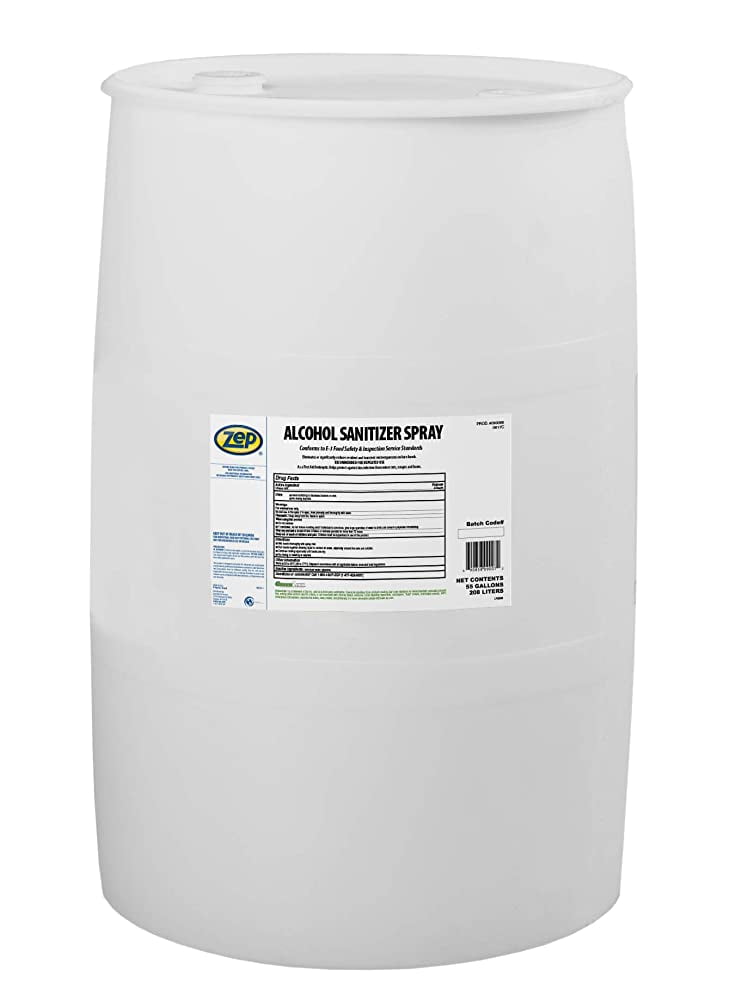 Zep Alcohol Hand Sanitizer Liquid Refill 55 Gal (1 Drum) 90085