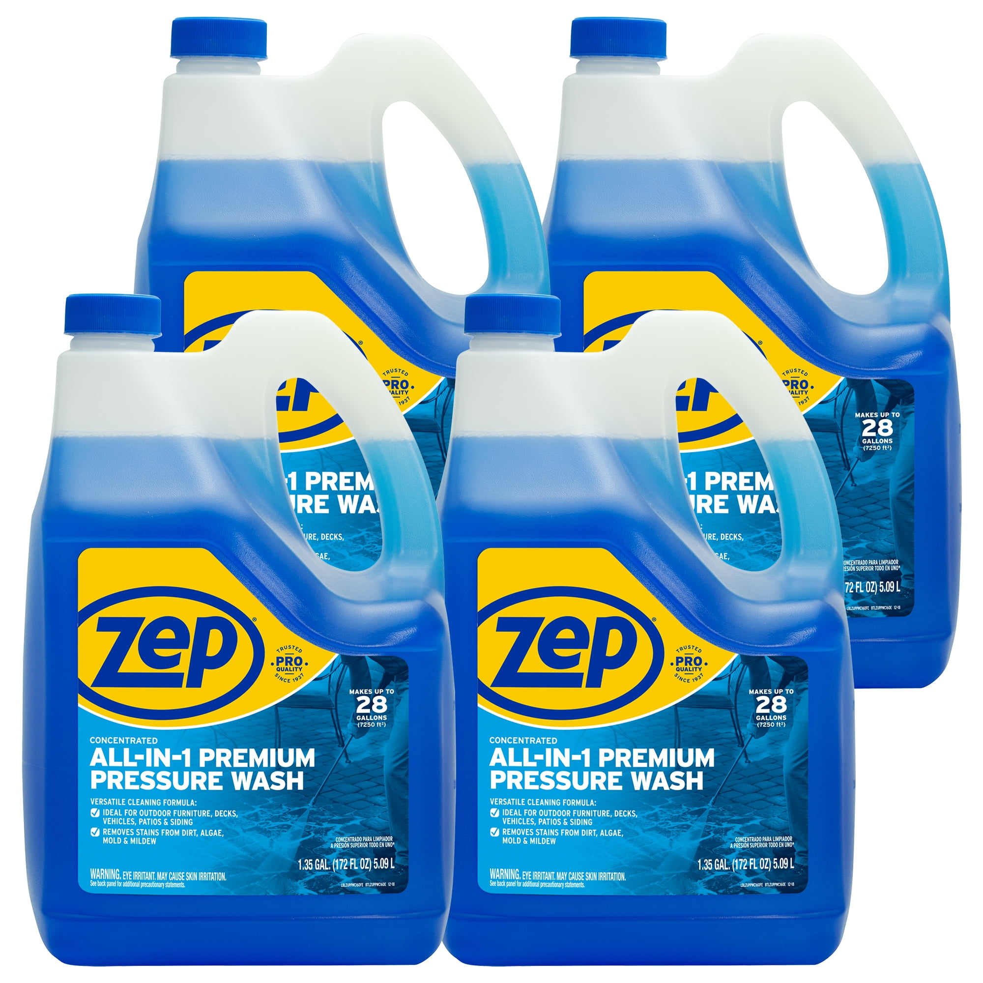 Zep Concentrated Pressure Washer Cleaner, All-in-1 Formula