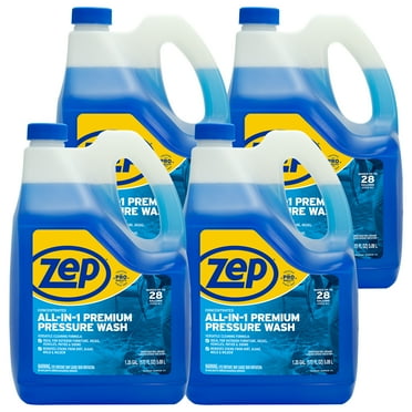 Zep All-In-1 Pressure Wash Cleaner (Case of 4) Concentrated Formula Makes 28 Gallon (ZUPPWC160)