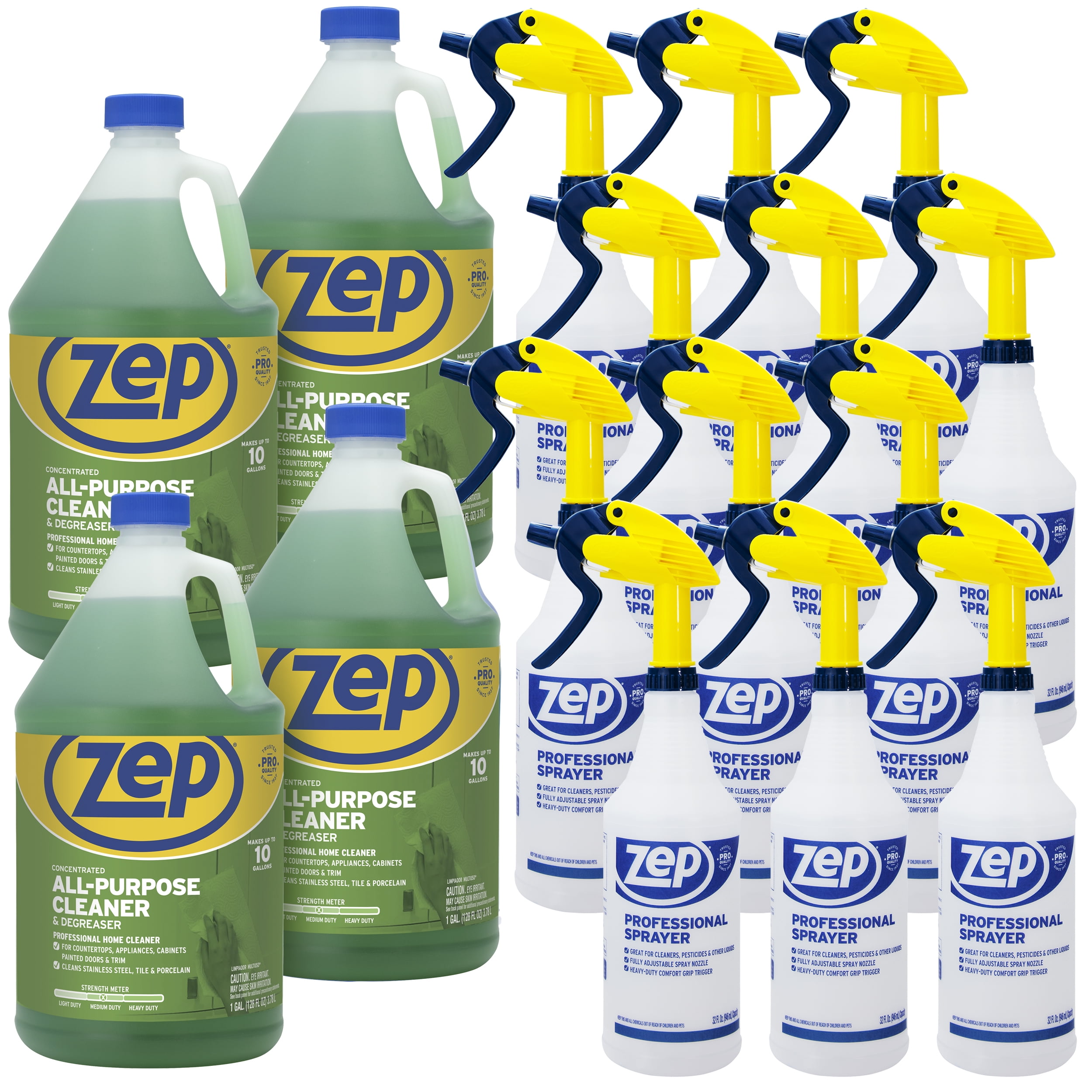 Zep AllPurpose Cleaner and Degreaser Concentrate 1 Gal (Case of 4) and