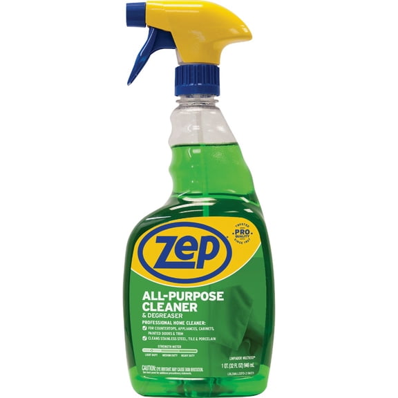 Zep All-Purpose Cleaner and Degreaser 32 Ounce ZUALL32 Pack of 2 Pro Formula