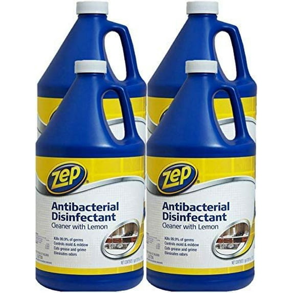 Zep Antibacterial Disinfectant Cleaner 128 Ounce ZUBAC128 (Case of 4)