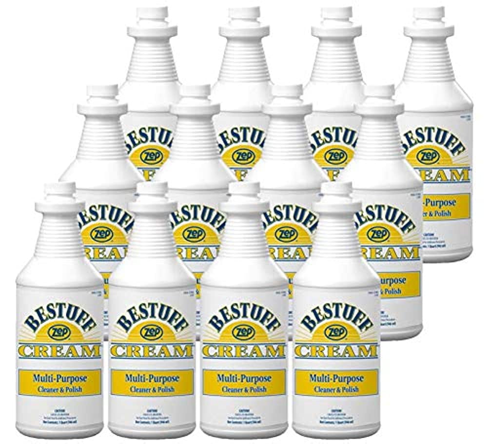 Zep Bestuff Multi-Purpose Cleaner/Polish Cream - 32 Oz, Case of 12 ...