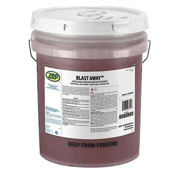 Zep Blast Away Liquid Steam Cleaner and Heavy-Duty Detergent - 5 Gallon (Each) 37935