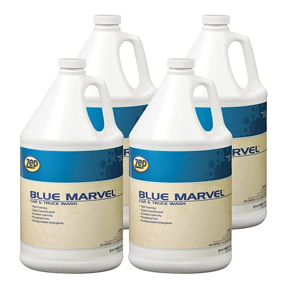 Zep Blue Marvel Car and Truck Wash - 1 Gallon (Case of 4) 35624