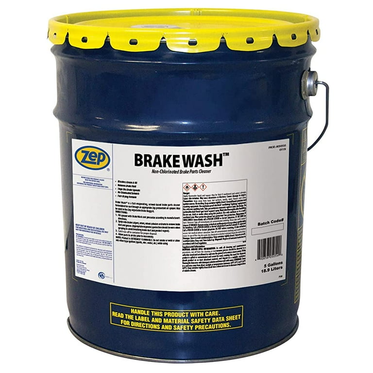 Zep Brake Wash Liquid Non-Clorinated Brake Parts Cleaner - 5 Gallon Pail -  50535 - for Workplace and Industrial USE ONLY