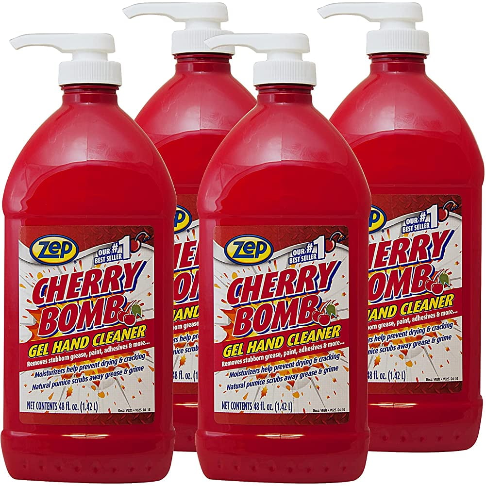 Zep Cherry Bomb Hand Cleaner, Cherry Scent, 1 Gal Bottle, 4/Carton