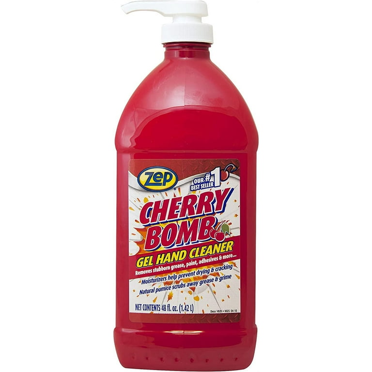 Cherry Bomb Gel Hand Cleaner in Action!  Zep's Cherry Bomb Gel Hand Cleaner  – it's what you use when nothing else will get your hands clean! See it in  action and