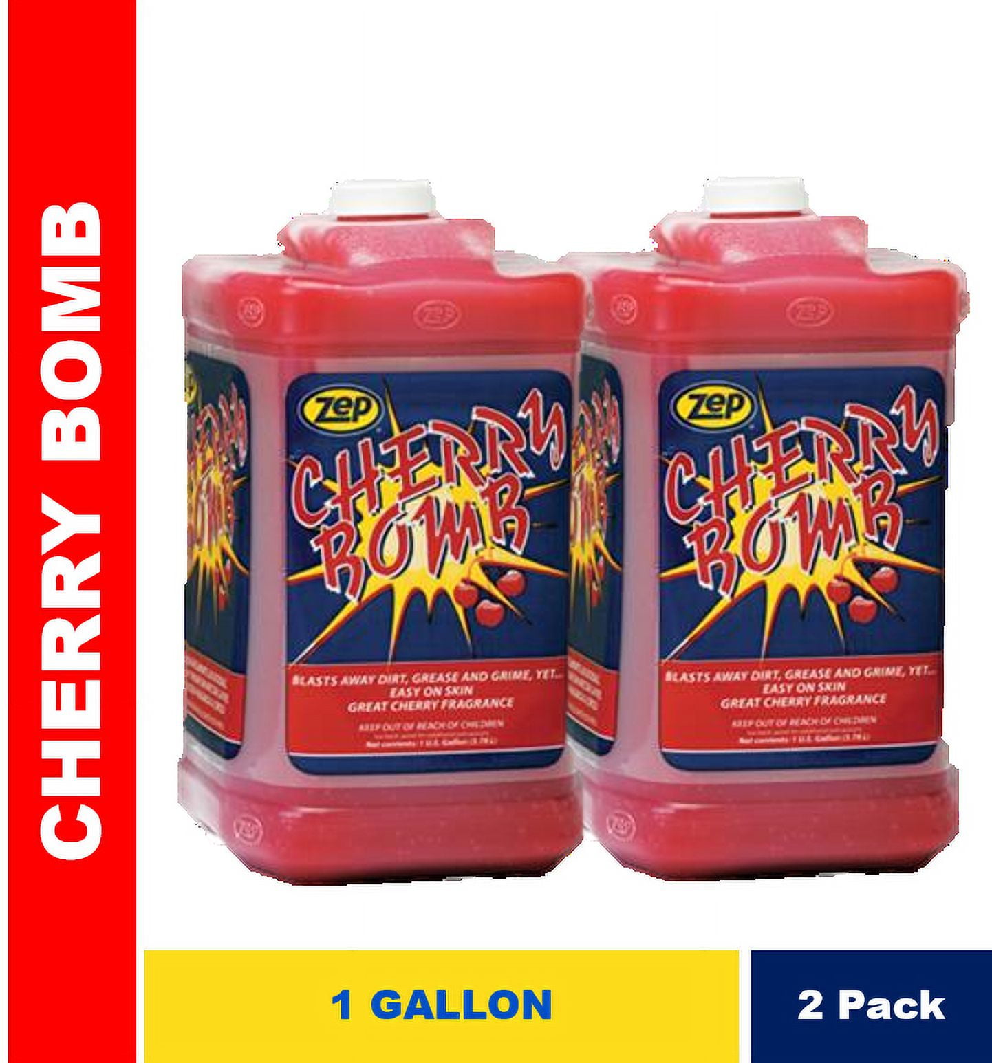 4-Pack Zep Hand Cleaner Cherry Bomb LV Industrial Pumice Hand Cleaner 1  Gal/Each