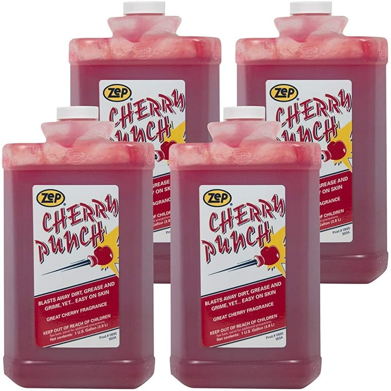 Zep Cherry Punch Industrial Hand Cleaner - 128 Ounce (Case of 4) 89024 -  Heavy Duty Hand Cleaner and Degreaser 