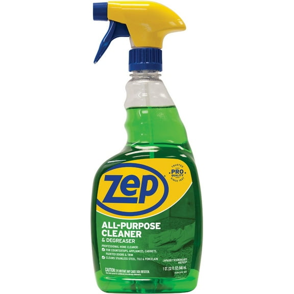 Zep Commercial All-Purpose Cleaner/Degreaser Ready-To-Use Spray - 32 fl oz (1 quart) - 1 Each - Green