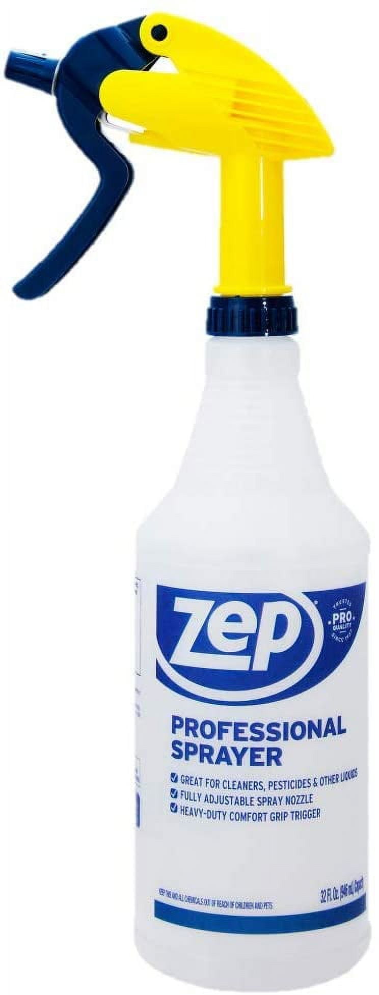 Zep Professional Plastic Spray Bottle, 32 oz