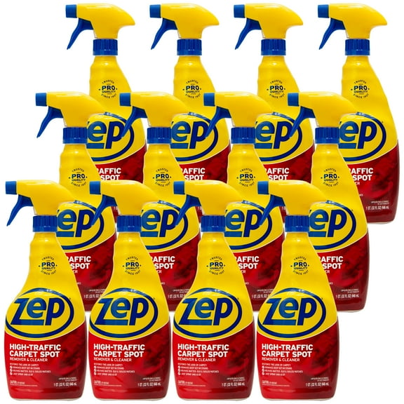 Zep High Traffic Carpet Cleaner - 32 Ounces (Case of 12) ZUHTC32 - Penetrating Formula Removes Deep Stains. Make High-Traffic Areas Look New Again
