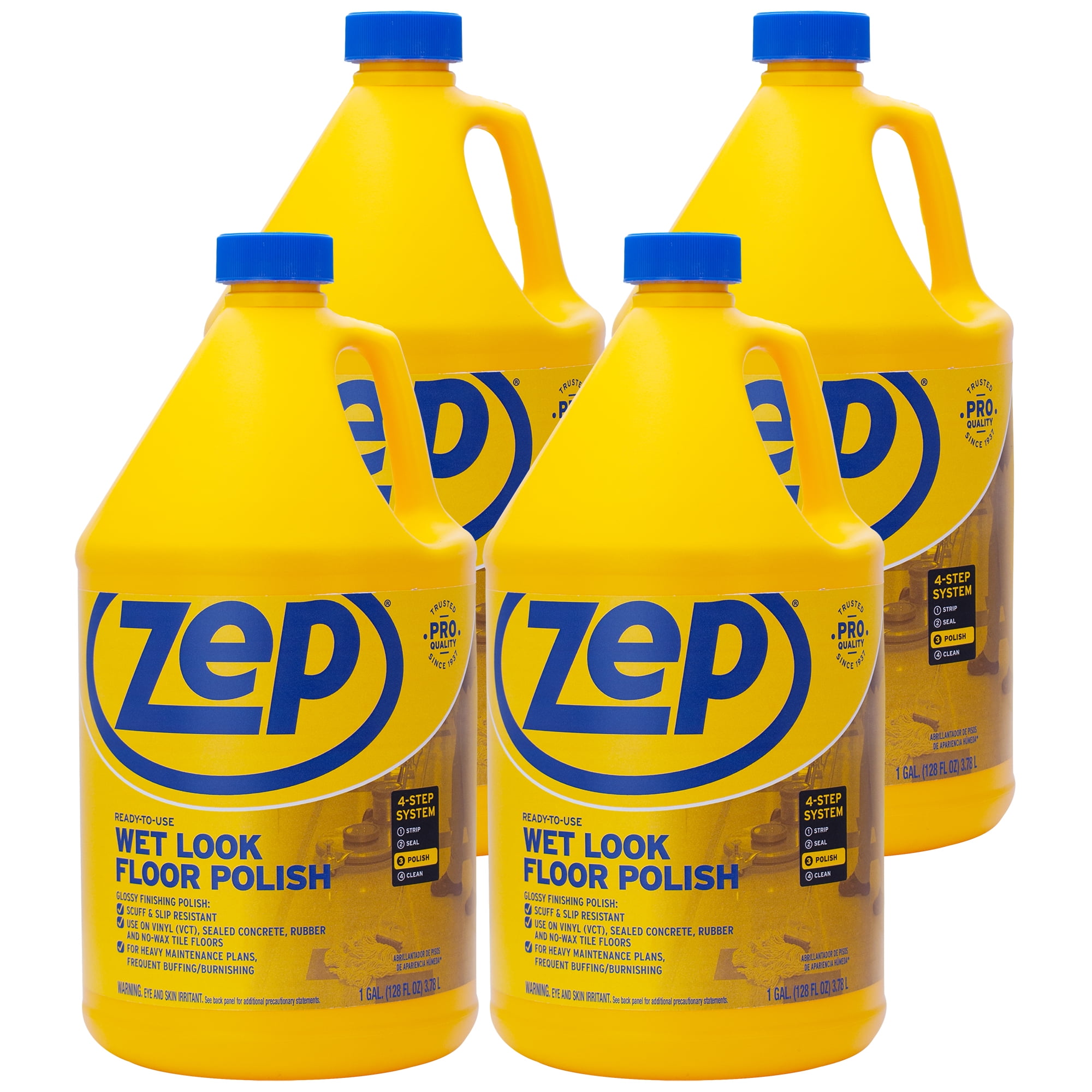 Wet Look Floor Polish, 1 gal, 4/Carton Wet Look Floor Polish, 1 gal, 4/Carton
