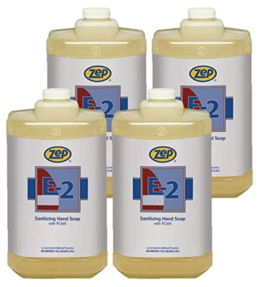 Zep E-2 Sanitizing and Cleaning Hand Soap - 1 Gallon (Case 4) 92024 - Non-Iodine Cleaner and Sanitizer