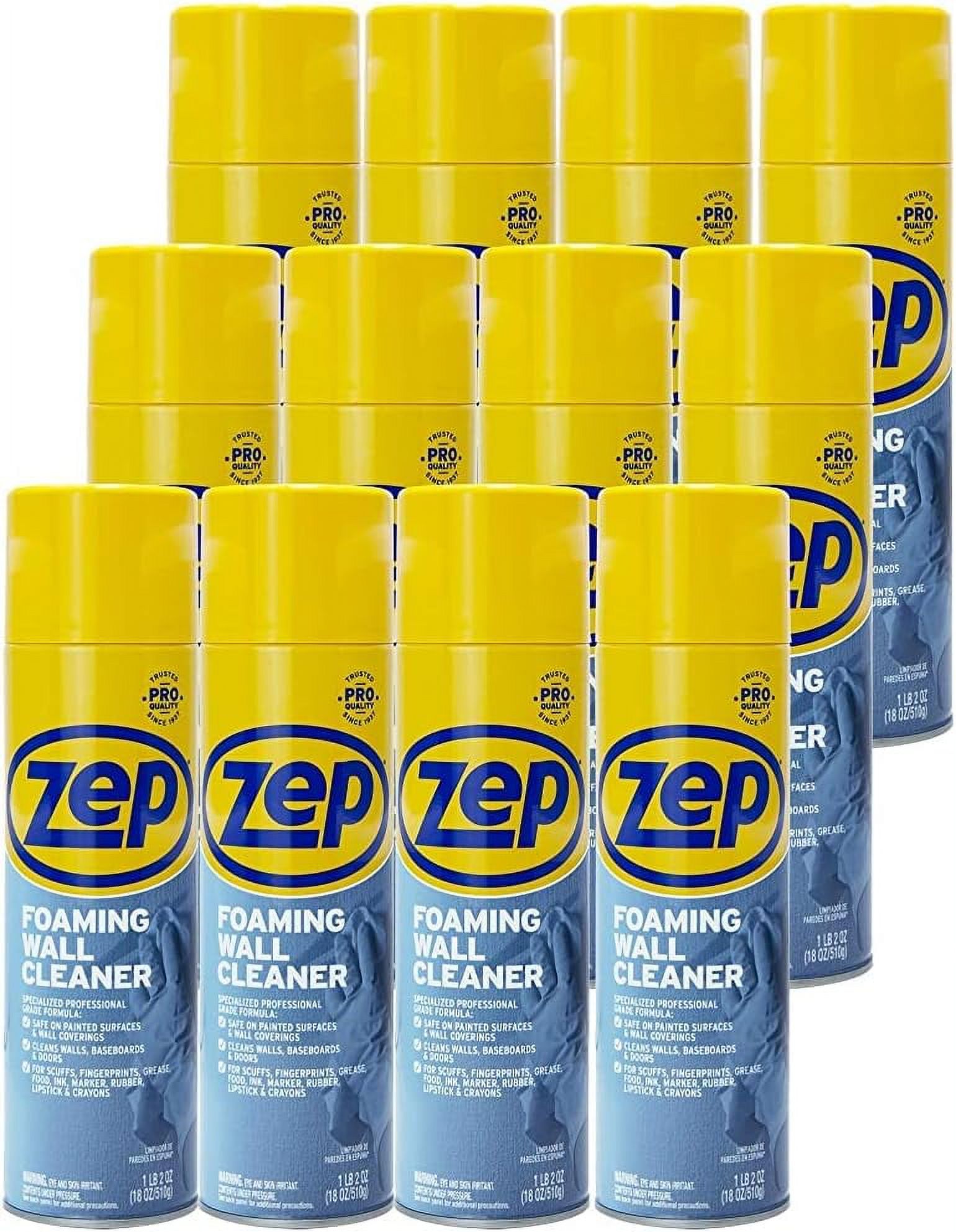 Zep Foaming Wall Cleaner 18 Ounce (Case of 2) ZUFWC18 Removes