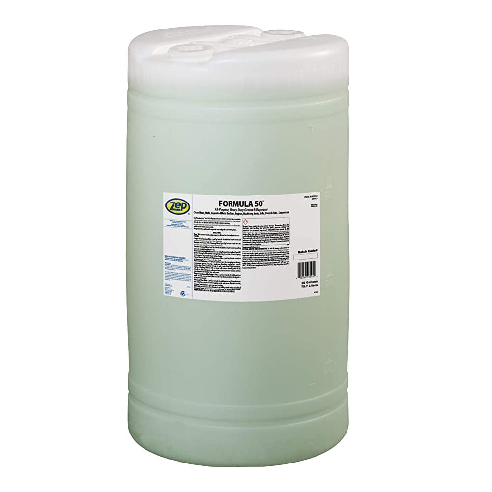 Zep Formula 50 HeavyDuty Alkaline Cleaner 20 Gallons (One Drum