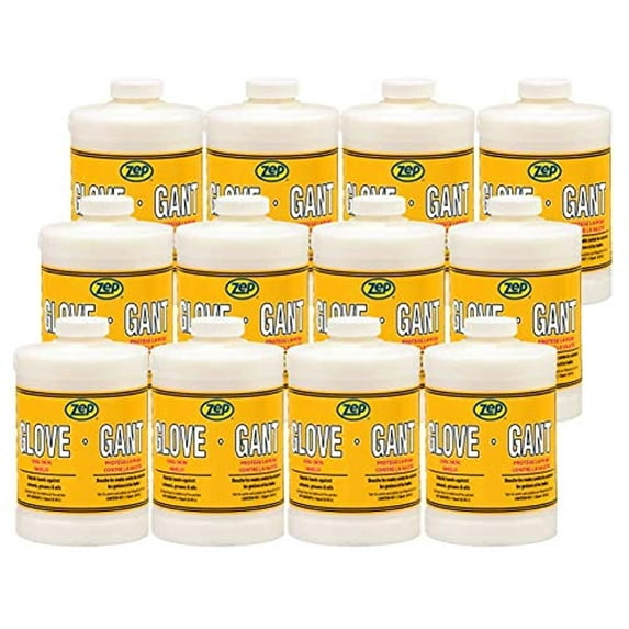 Zep Glove Soil Skin Shield Skin Protector - 1 Quart (Case of 12) - 338901 - Protects Against Irritation From Gasoline, Cleaners, Paint Solvents, and Other Common Chemicals