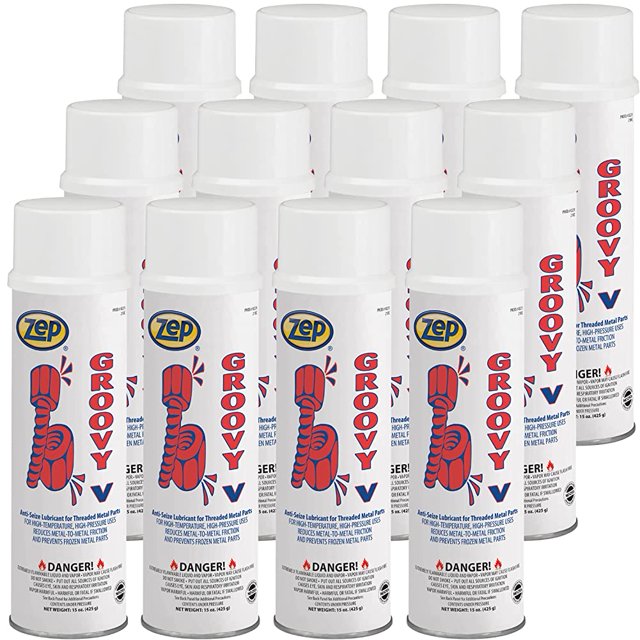 Zep Groovy V AntiSeize Lubricant for Threaded Metal Parts 15 Ounce
